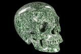 Realistic, Polished Hamine Jasper Skull #116391-1